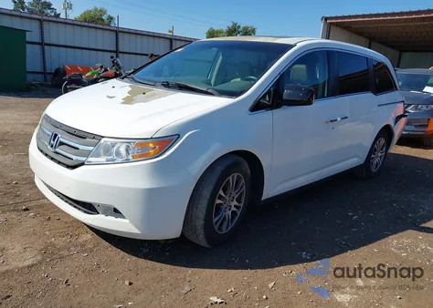 2013 Honda Odyssey Ex-L z USA, uszkodzony, nr VIN 5FNRL5H6XDB080547